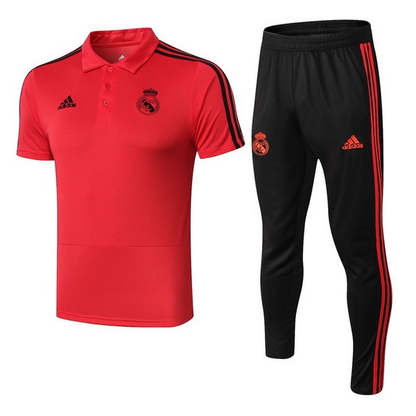 Polo Ensemble Complet Real Madrid 2018-19 Rouge Noir